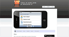Desktop Screenshot of itesty.naukajazdy.pl